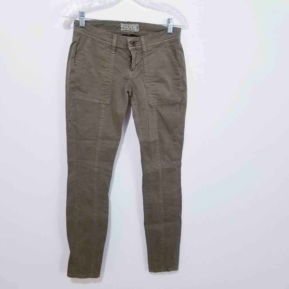 Lucky Brand Square Pocket Olive Skinny Ankle Pants